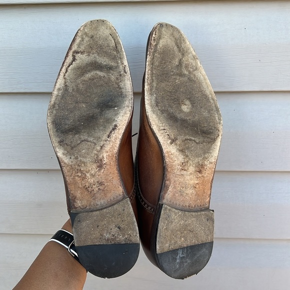 Gucci | Lace Up Burnished Toe Leather Oxfords Loafers US size 7 - Picture 6 of 16